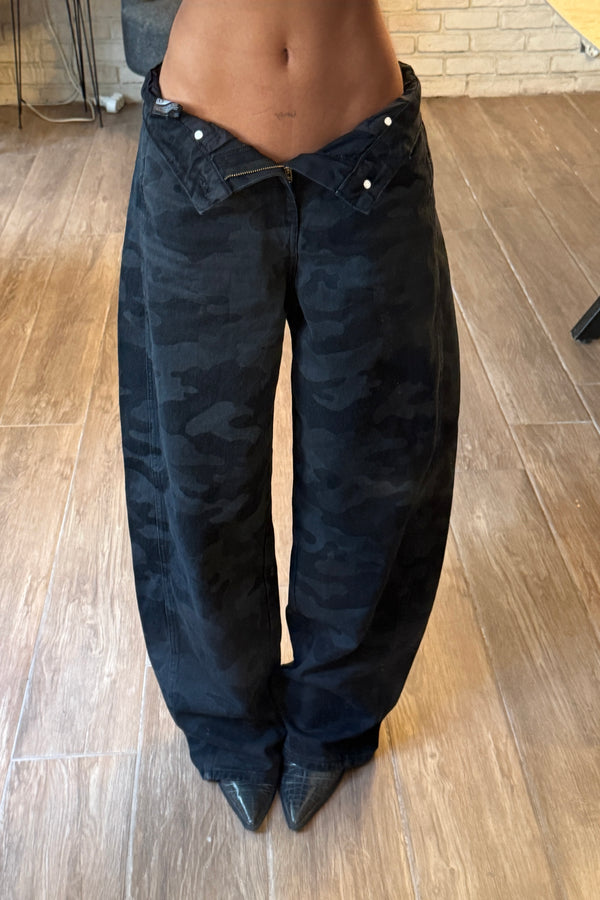 Tonal Camo Baggy Jean