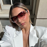 Rosé Wrap Sunglasses