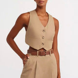 Chino Pants-Vest Set