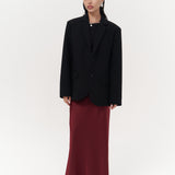 Double-Button Slit Back Blazer