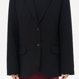 Double-Button Slit Back Blazer
