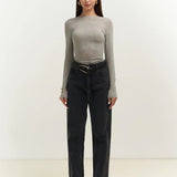 Sabrina Neckline See-Through Top