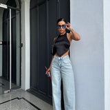 Baggy Boyfriend Light Wash Barrel Jeans