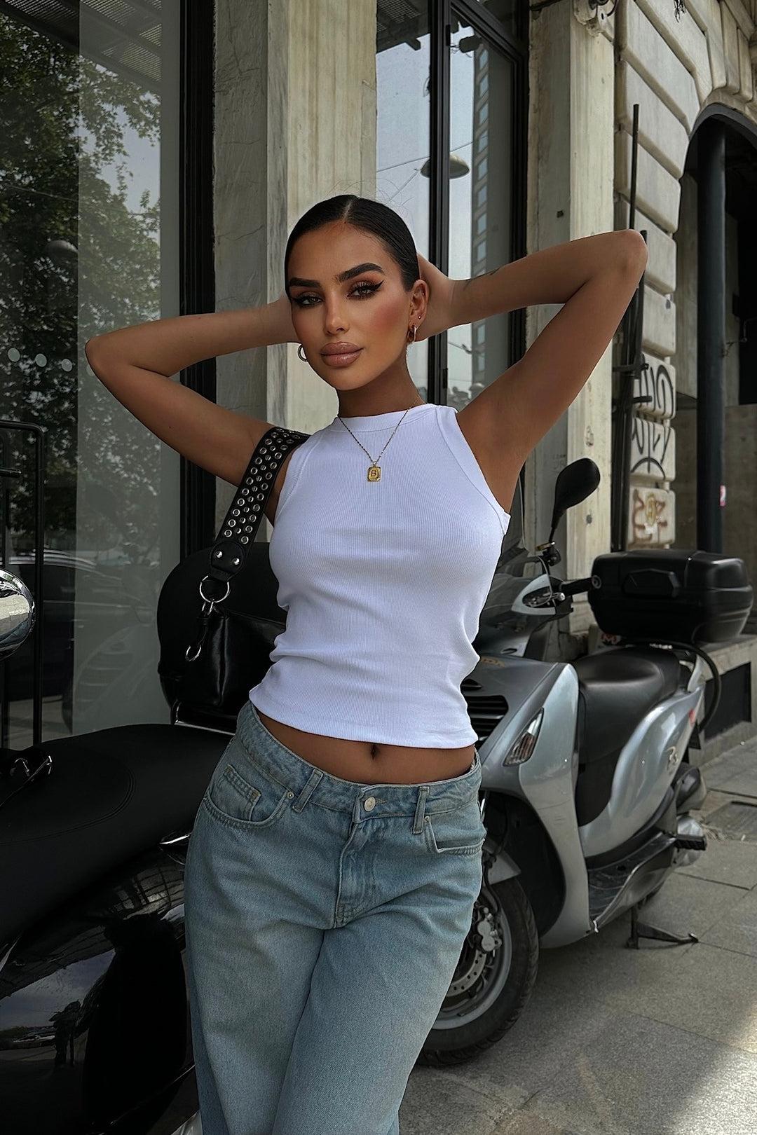 Ribbed Tank Top In Colors