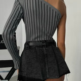 Single Sleeve Crop Top