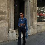 Bicolor Straight Jeans