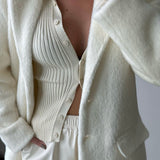 Wool Blend Short Coat