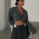 Bella Two Button Mini Skirt