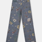 Floral Baggy Jeans