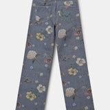 Floral Baggy Jeans