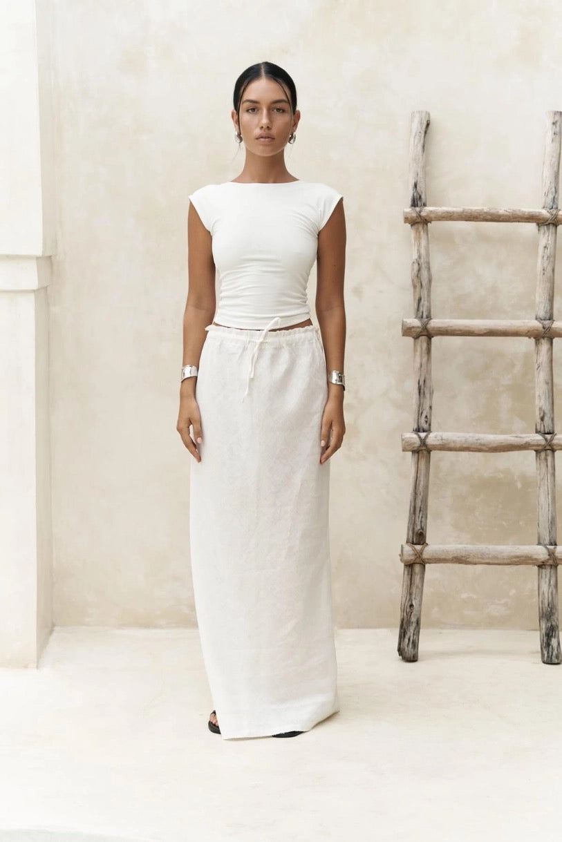 Linen Maxi Skirt