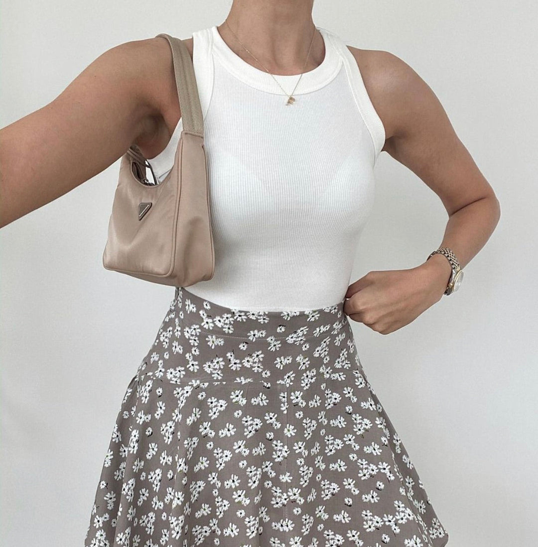 Ribbed Tank Top In Colors