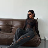Side Cut Out Jeans