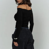 Tri-Fold Jeans Black