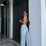 Baggy Boyfriend Light Wash Barrel Jeans