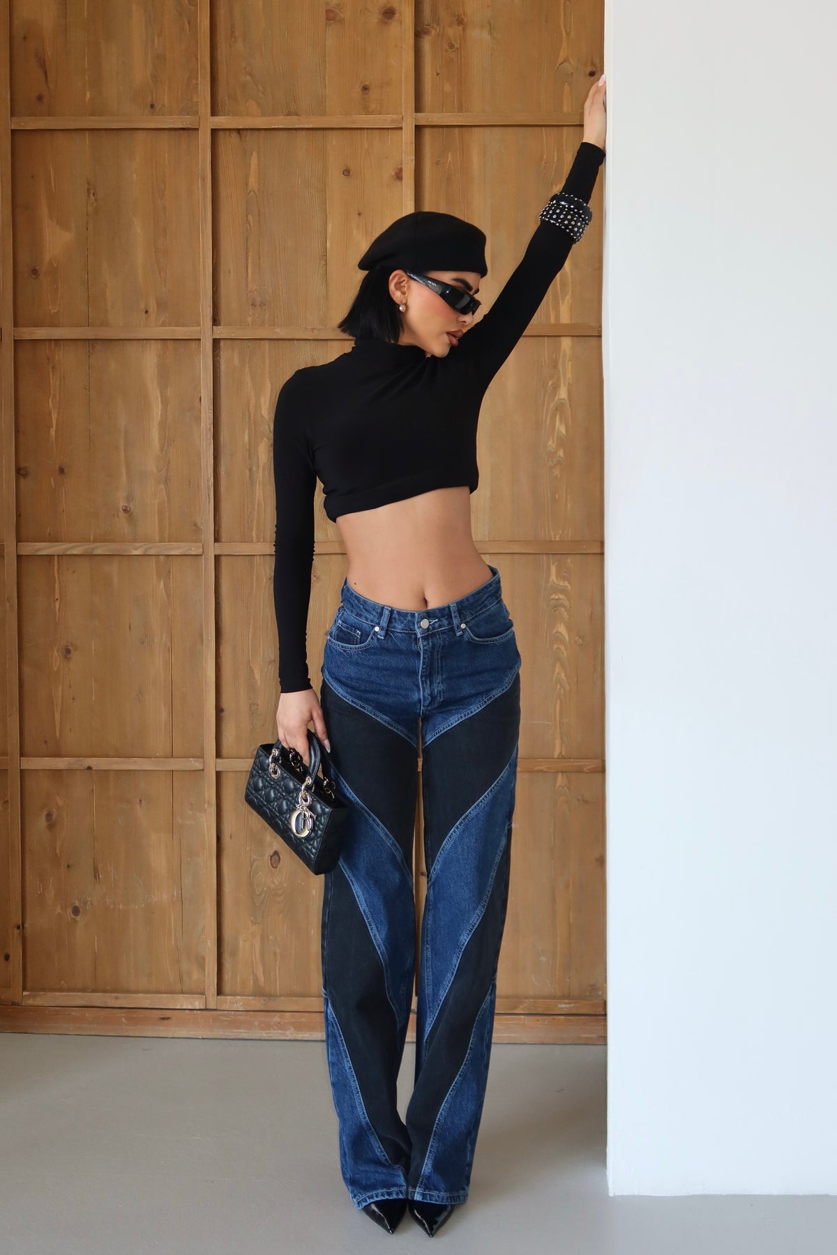 Colorblock Straight Jean