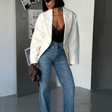 Cross Belt Wide Leg Jean