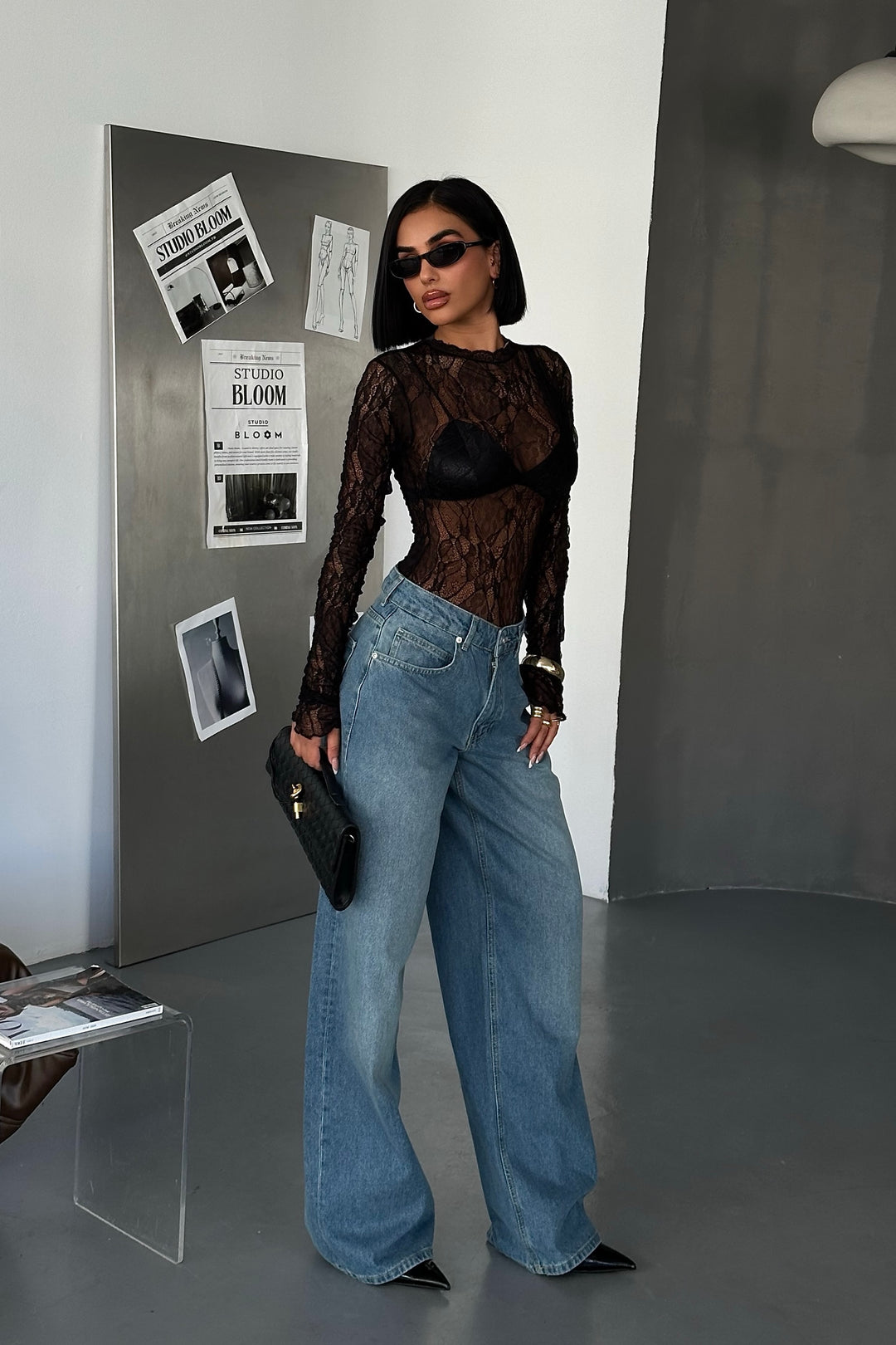 Wide Leg Baggy Jeans
