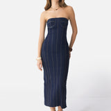The Corset Denim Dress