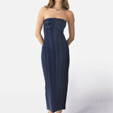 The Corset Denim Dress