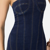 The Corset Denim Dress
