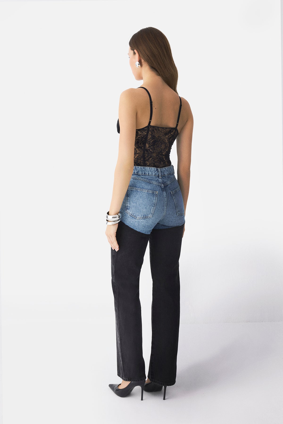 Bicolor Chap Jeans