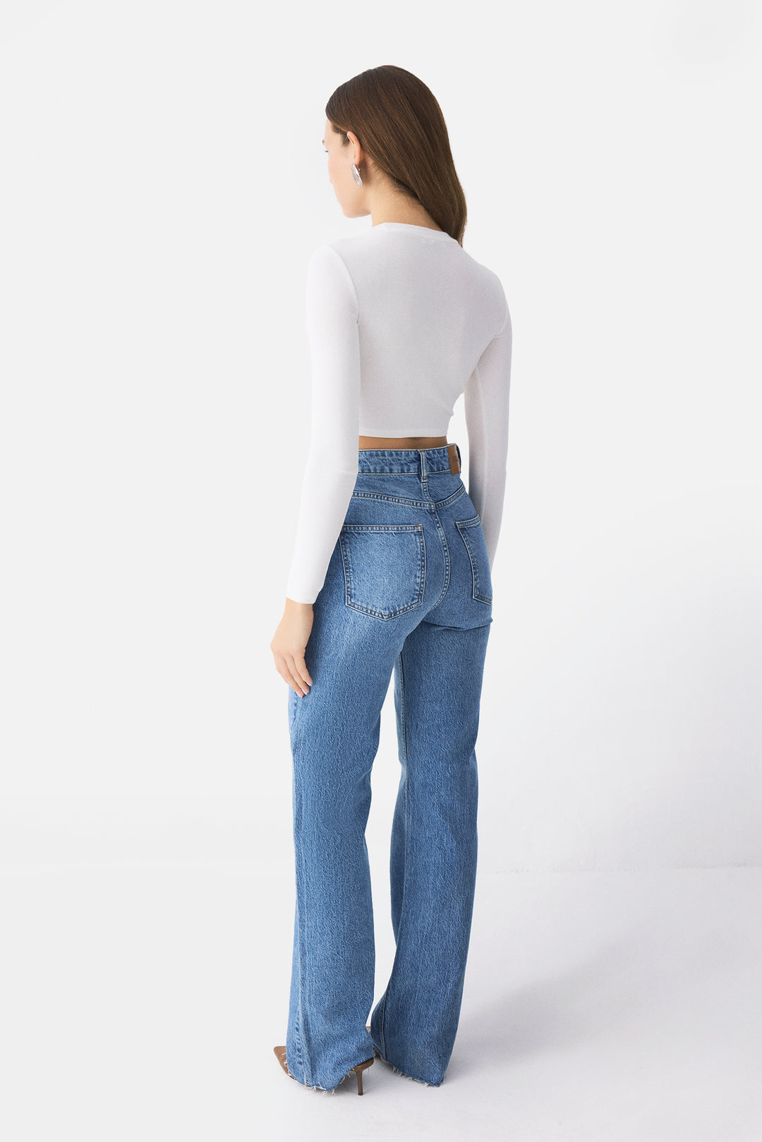 Cross Belt Wide Leg Jean