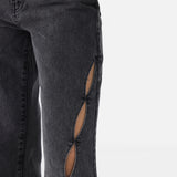 Side Cut Out Jeans