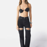 Crystal Cut Out Jeans