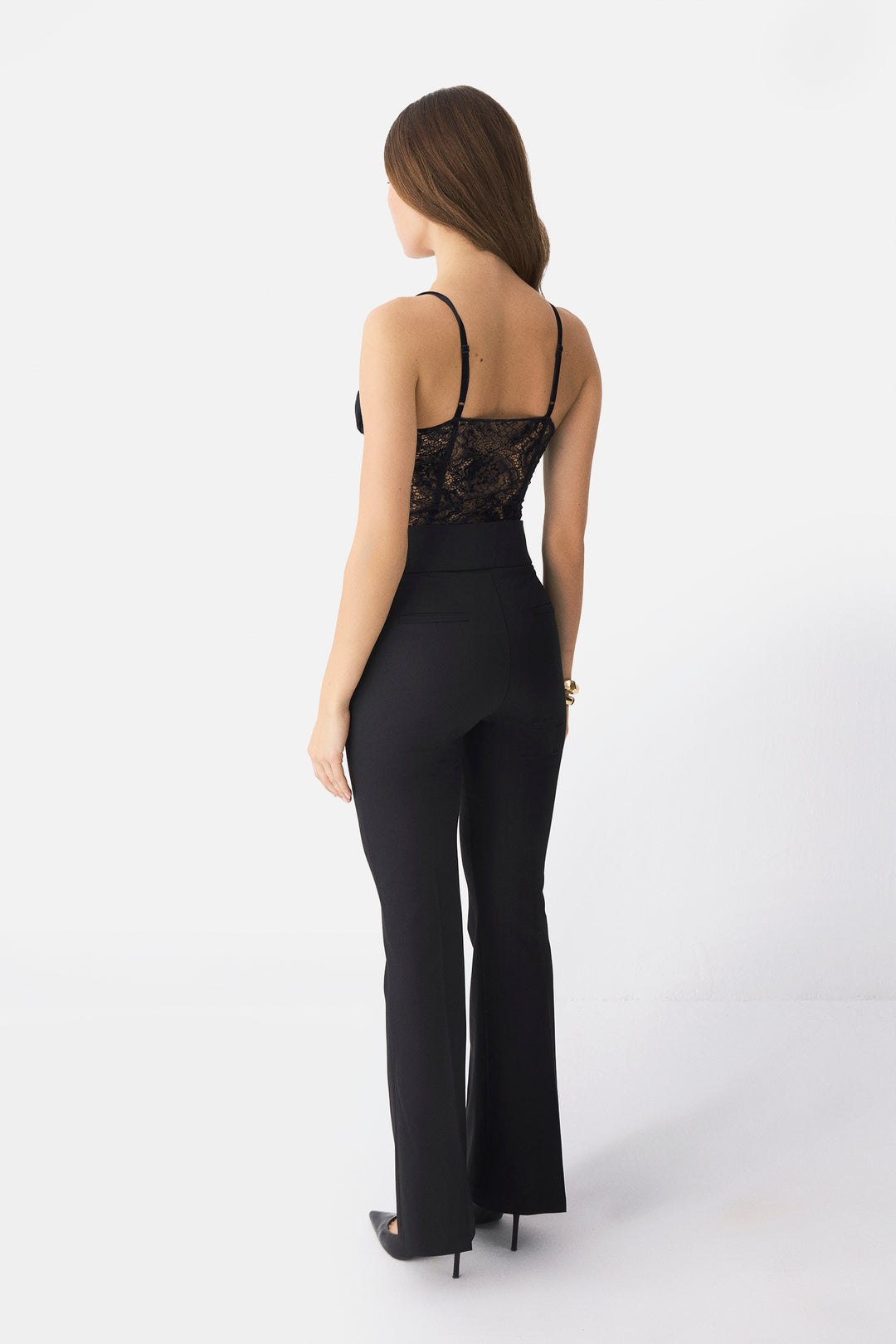 Double High Rise Flared Pants