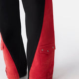 Tri-Tone Pocket Hem Jeans