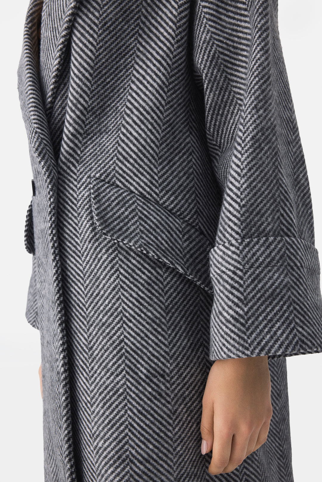 Herringbone Oversize Coat
