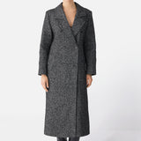 Double Breasted Long Straight Coat