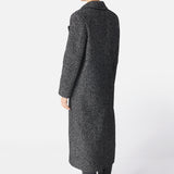 Double Breasted Long Straight Coat