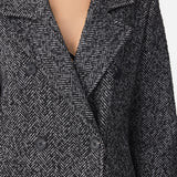 Double Breasted Long Straight Coat