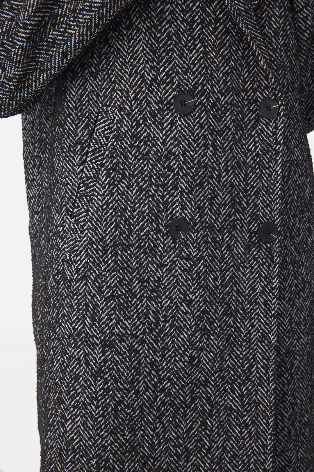 Double Breasted Long Straight Coat