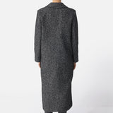 Double Breasted Long Straight Coat
