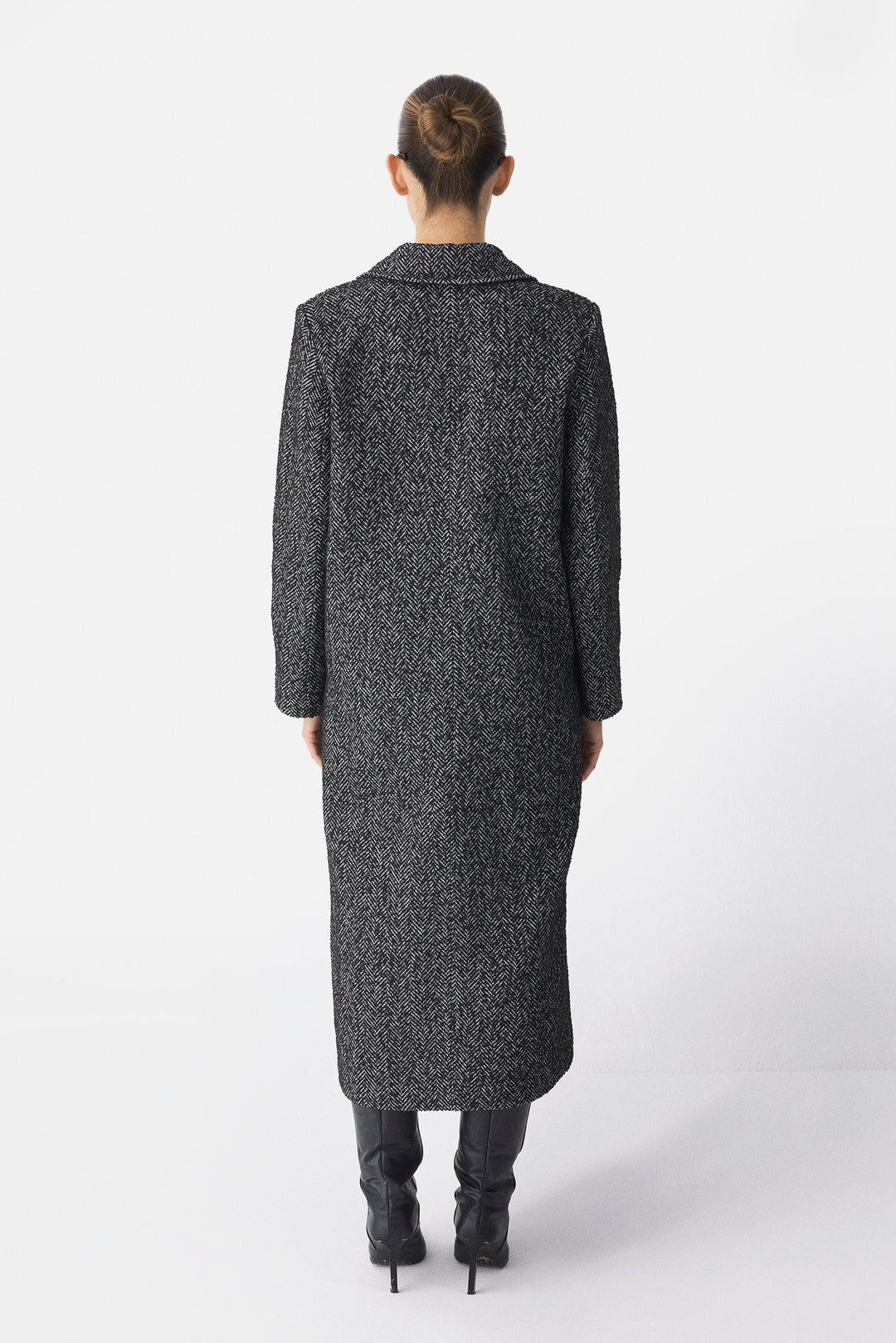 Double Breasted Long Straight Coat