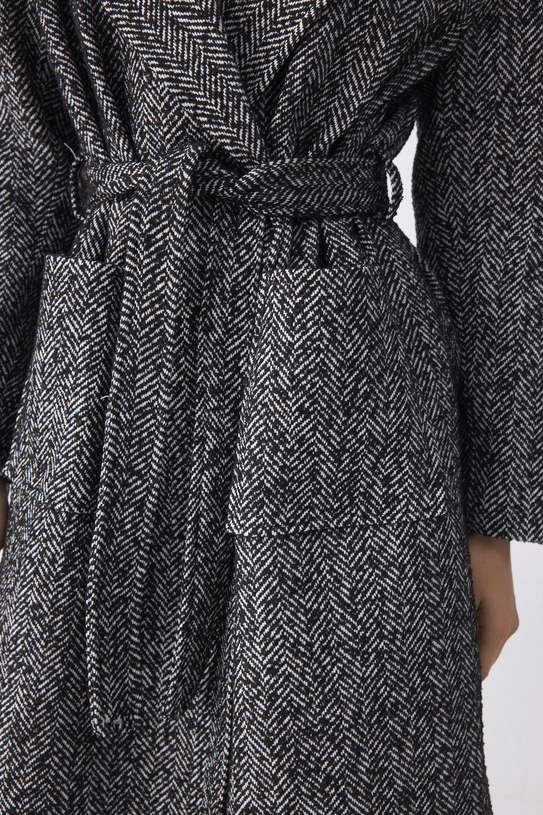 The Raven Herringbone Coat