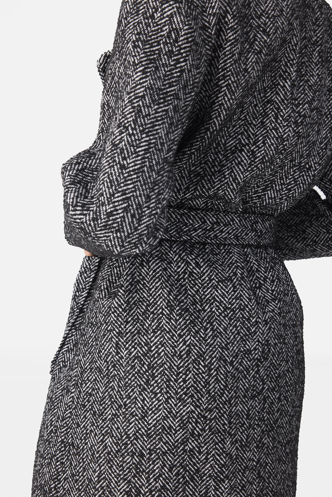 The Raven Herringbone Coat