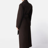 The Juliette Long Belted Coat Brown