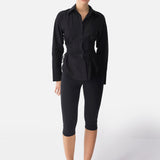 The Corset Poplin Shirt Black