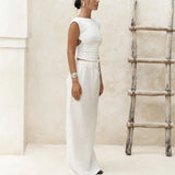Linen Maxi Skirt
