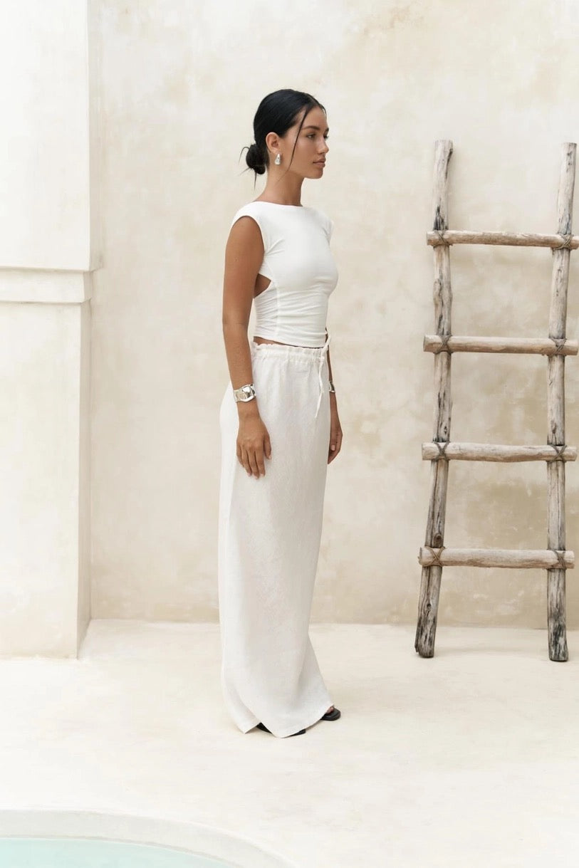 Linen Maxi Skirt