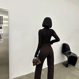 Classic Straight Brown Jeans