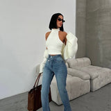 Cross Belt Jeans Blue Tint