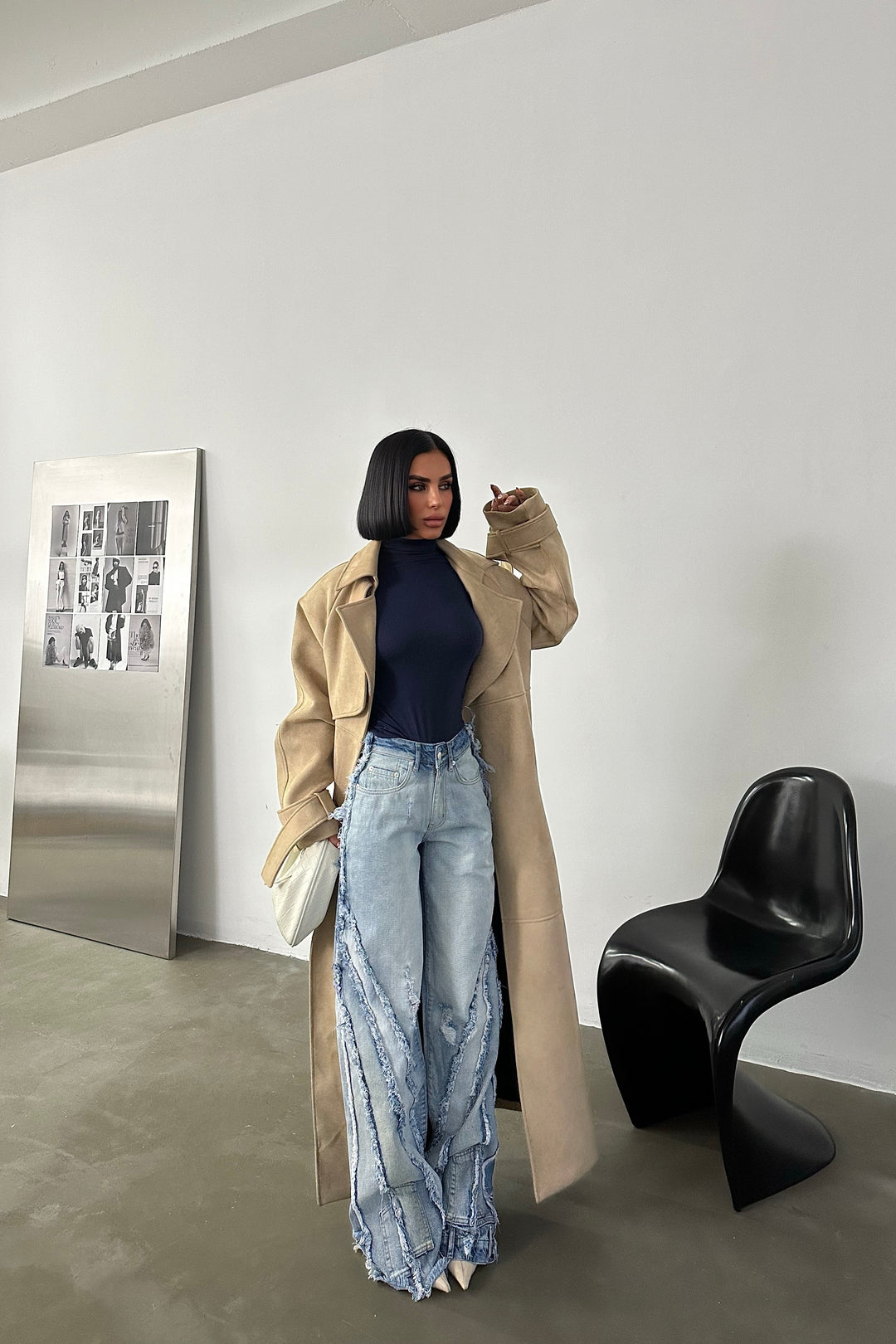 Tassel Wide-Leg Jeans