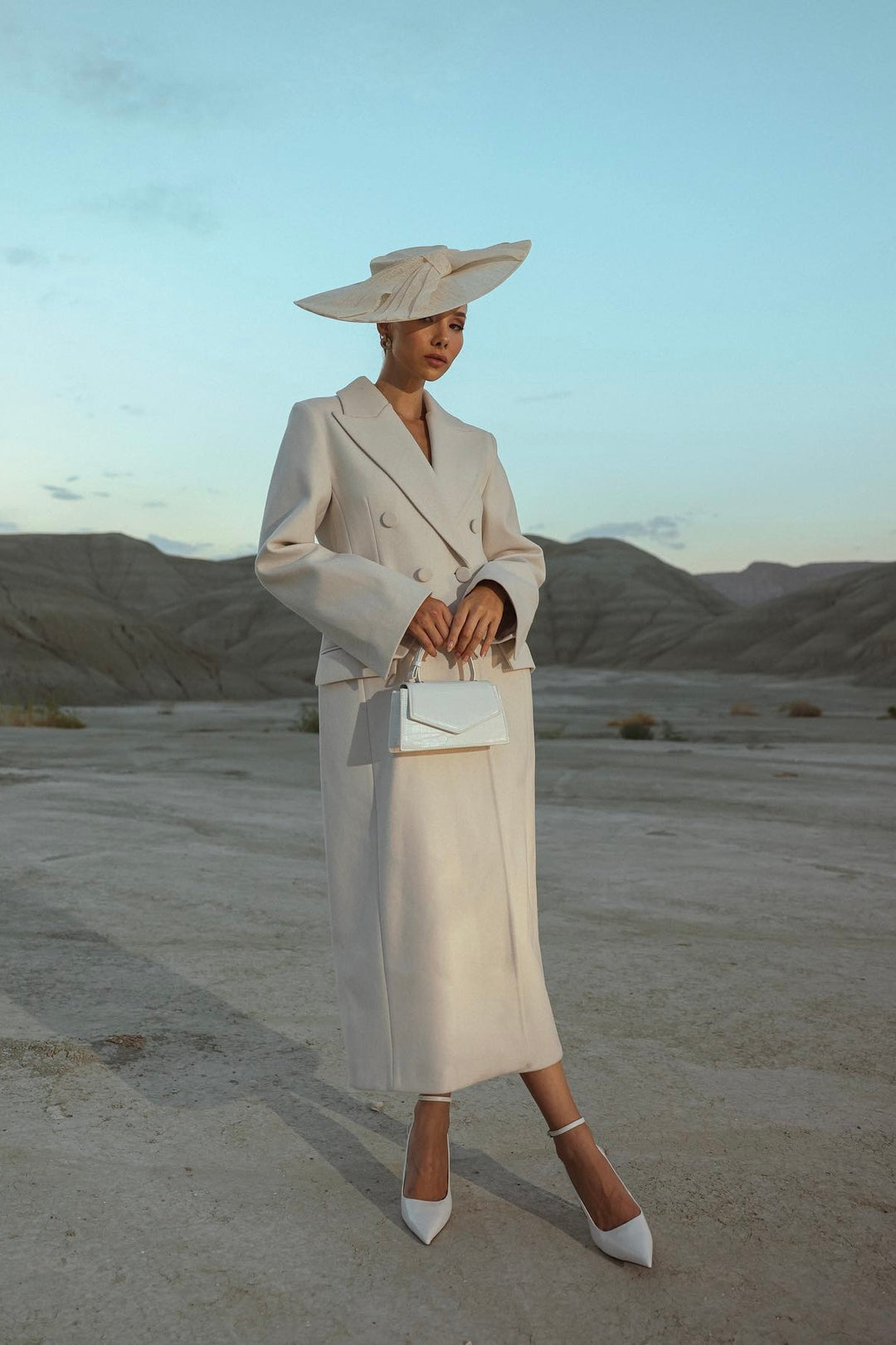 Brala White Long Coat