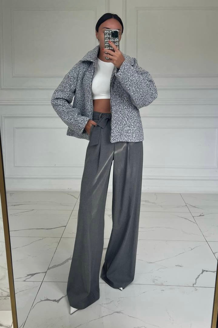 Zip Up Crop Jacket
