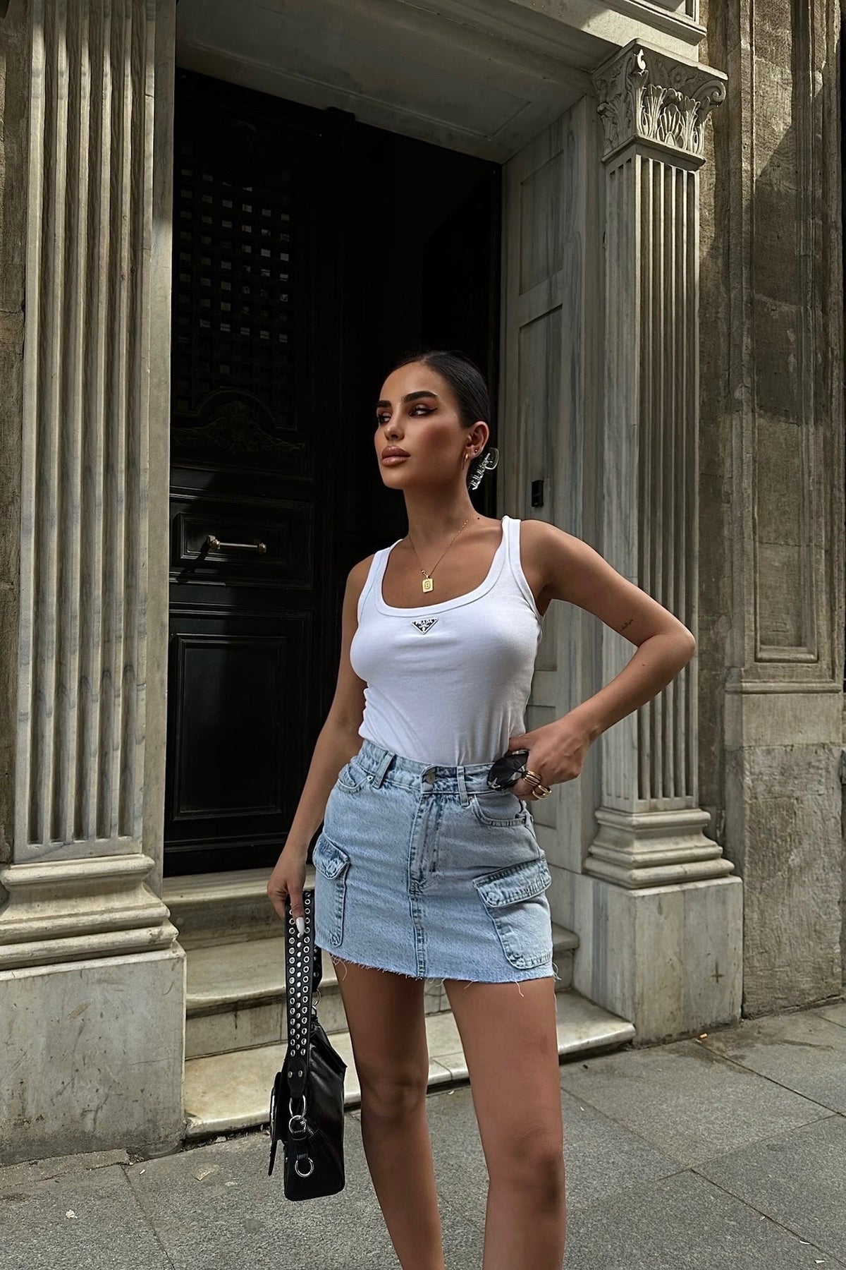 Acid Cargo Mini skirt